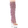 Pleaser - ADORE3019CRSF Bottes cuissardes à plateforme - Transparent/Rose Product image